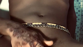 Hot ebony babe browngurl234 enjoys solo moment in the bathroom