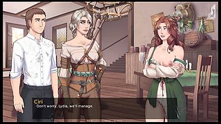 Cartoon movie, big boobs blonde, sexy but