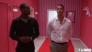 MILFY Foxy Blonde MILF Taylor Gets Her Pussy And Mouth Used By Two Co-Workers