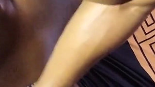 Ebony Girl Gets Fisted in Her Ass While Getting Doggy Fuck
