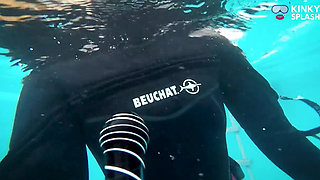 Neoprene Enclosed and Gagged - Underwater Mouth Control Fantasy