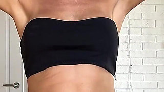 Stretch Test Trying on Tops, Belly & Armpits Tease