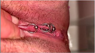 My First Time Haired Pussy Pee And Moving Clit And Asshole