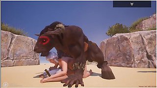 2 Girls 1 Bull (group-sex)