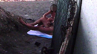 Flashing My Cock in Front of My Stepdaughter in a Beach and She Helps Me Cumshot in Front of Everyone