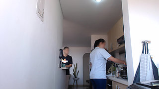 Maid Isn't Happy so Her Boyfriend Takes Her to Hotel
