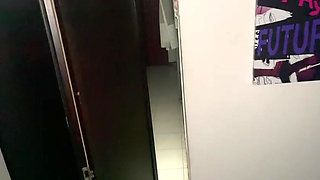 What happened when the neighbor decided to stop by to say hello