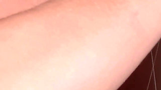 MILF with Huge Tits Fucks Ans Stretching Her Big Ass on a Dildo in the Bathroom