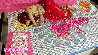 Village Bhabhi's Suhagrat Sex Chudai Video Hindi Porn Full Video Sex, Sex Desi Saree Bride Fucking