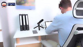 Secretary Punished By Her Boss Rough Deepthroat Blowjob For Missed Deadline And A Messy With Ritzy Rain