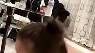 Amateur teen Blowjob with hardcore drilling