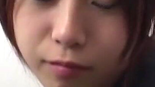 Brunette Asian Teen in Uniform Takes Hard Cock