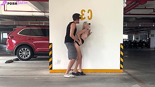 Unknown blonde fucks in a parking lot in plain sight full video at porntotal
