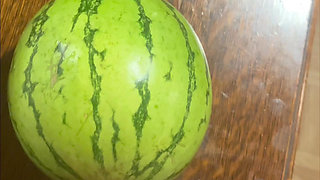 Fucking a watermelon
