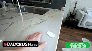 Step-father finds a keychain with a button. when he starts pressing it, his daughter-in-law starts screaming