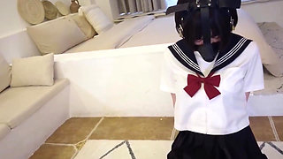 Dressed in Jk Clothes Is Restrained and Whipped