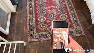 Dick-Obsessed Long-Haired Girlfriend Takes Doggy Pounding