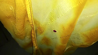 I slid my sister-in-law all the petticoats and started making noises while fucking pussy in doggy style.