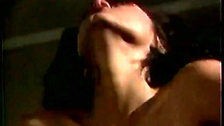 Curvy brunet nurse in white stockings gets pussy slammed then swallows