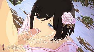 Hentai Game - Busty Babe in Winter Heat - Intense Sex & Blowjob