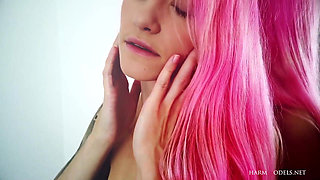 Mirror Mirror on the Wall Sexy Pink Hair Girl Adele