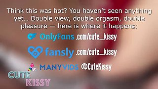 Cute Kissy's Tasty Pussy Gets a Huge, Blasting Load - Extreme Close Up