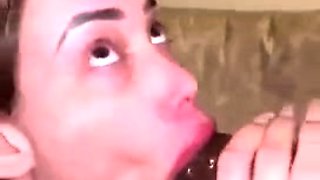 Eloa Lins Sucking on a Big Black Monster Cock