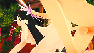 Genshin Impact - Columbina Hardcore Sex Scene with Aether - 3D Hentai Animation