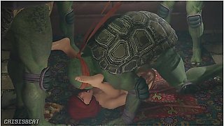 Getting Some Pizza Turned Into A Turtleed Situation - April Oneil And Car Toon