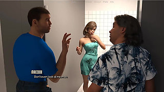 A Life Worth Living - Gameplay - Roleplay - Public Toilet Gloryhole Blowjob in Front of Husband
