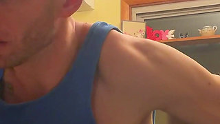 Bend Emo Girl Over Kitchen. Stool in Bright Airy Kitchen Dirty Talk Whole Time