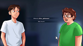 Summertime saga: the nurse helped Johannes