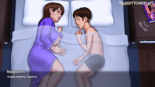 StepMom Shares Bed With Her Stepson They Fuck Under The Sheets - Summertime Saga Part 48 By DarkCookie - 3D Game