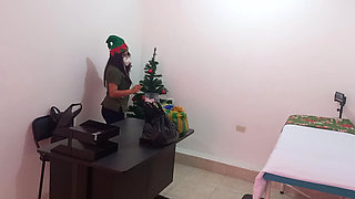 Latina Nurse Has a Super Christmas Full of Passion and Sexual Fantasies