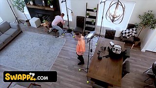 Swappz Massive Boobed mummies Lory Lace And Demi Nova Get Their Cock-squeezing Cootchies Smashed By Their Stepsons