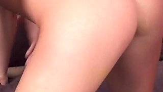 Two Men Pissed off a Small Babe and Fucked in All Holes