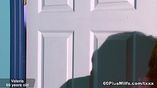 CLASSIC MONDAY: School teacher, 69, gets creampied by her former student - Valerie and John Strange - 60 Plus MILFs