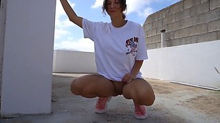 Cute College Girl Public Pee Compilation