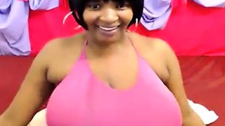 Silky Ebony Tits on Webcam