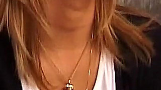 Horny Blonde MILF Smiles Seductively Ready for Filthy Fun