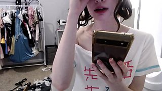 Tattoed Amateur Webcam Girl Hot Dildo Action Masturbation