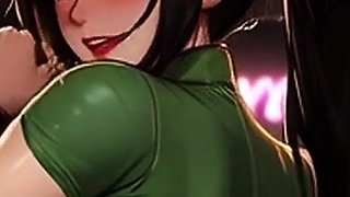 Spicy Toons: Aerith in a Mosh Pit