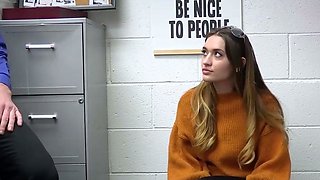 Busty legal yr old teen 18 gets caught stealing by her