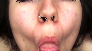 I Give Him a Delicious Blowjob When He Comes to My House - Amateur Blowjob and Cum Swallow