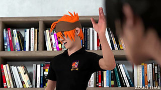 Hentai sex college episode 2 - big titty hentai milf begs for student's cum in front of the whole class!