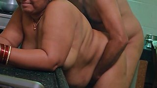 Desi Aunty Railed By Uncle In The Kitchen (AI)