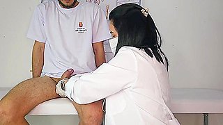 University Student 18+ Goes For A Consultation With The University Nurse
