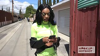 Cool ebony slut Chanel Skye gets her bootie nailed aggressive