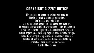 Scarlett Rosewood Oils up Her Soles!