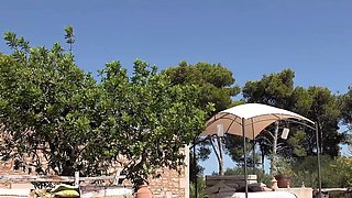 German blonde tourist fucked on vacation in Mallorca